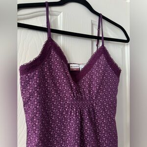 Vintage Y2K No Boundaries Purple Lace Cami Tank Top
